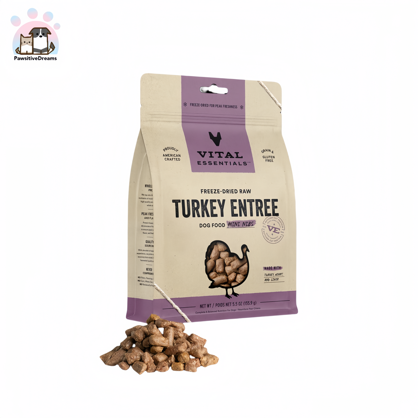 Freeze-Dried Raw Mini Nibs Dog Food