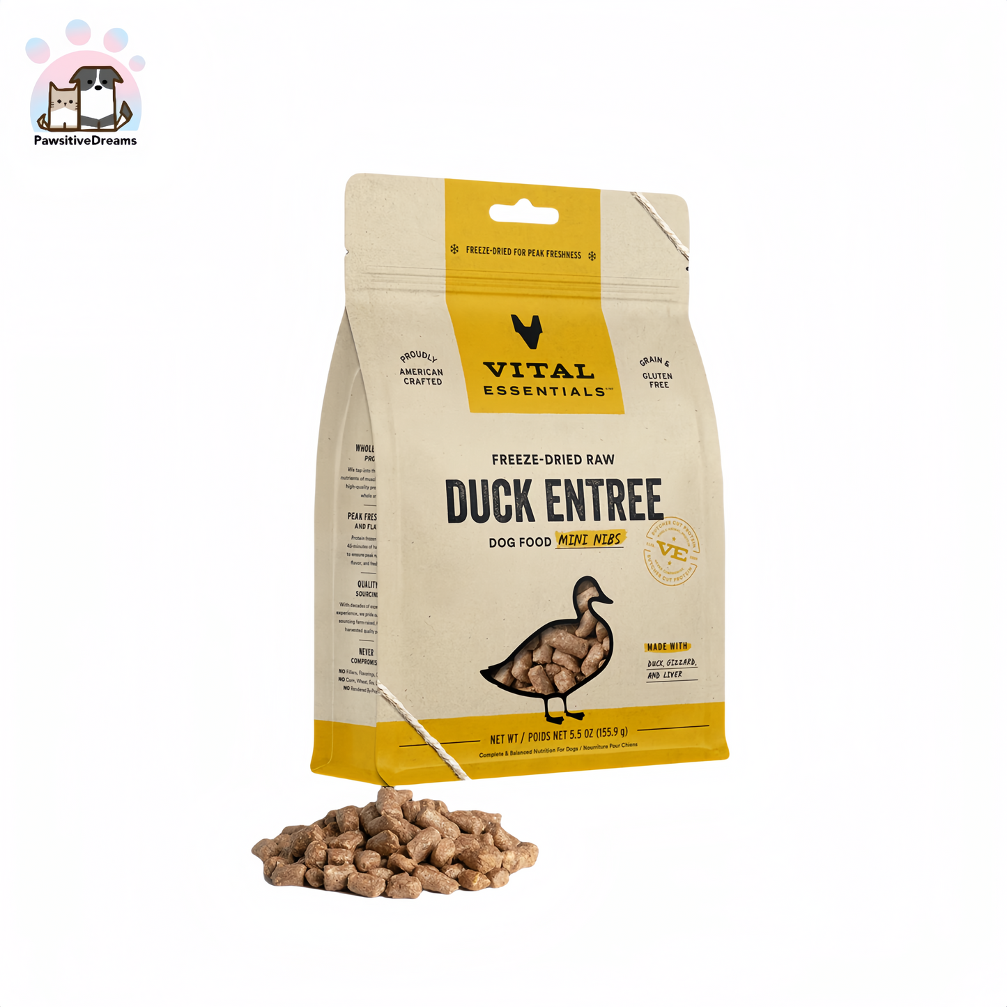 Freeze-Dried Raw Mini Nibs Dog Food