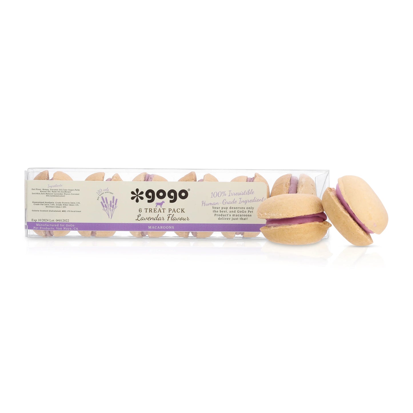 GoGo Treat Pet Macaroons - 6 Pack