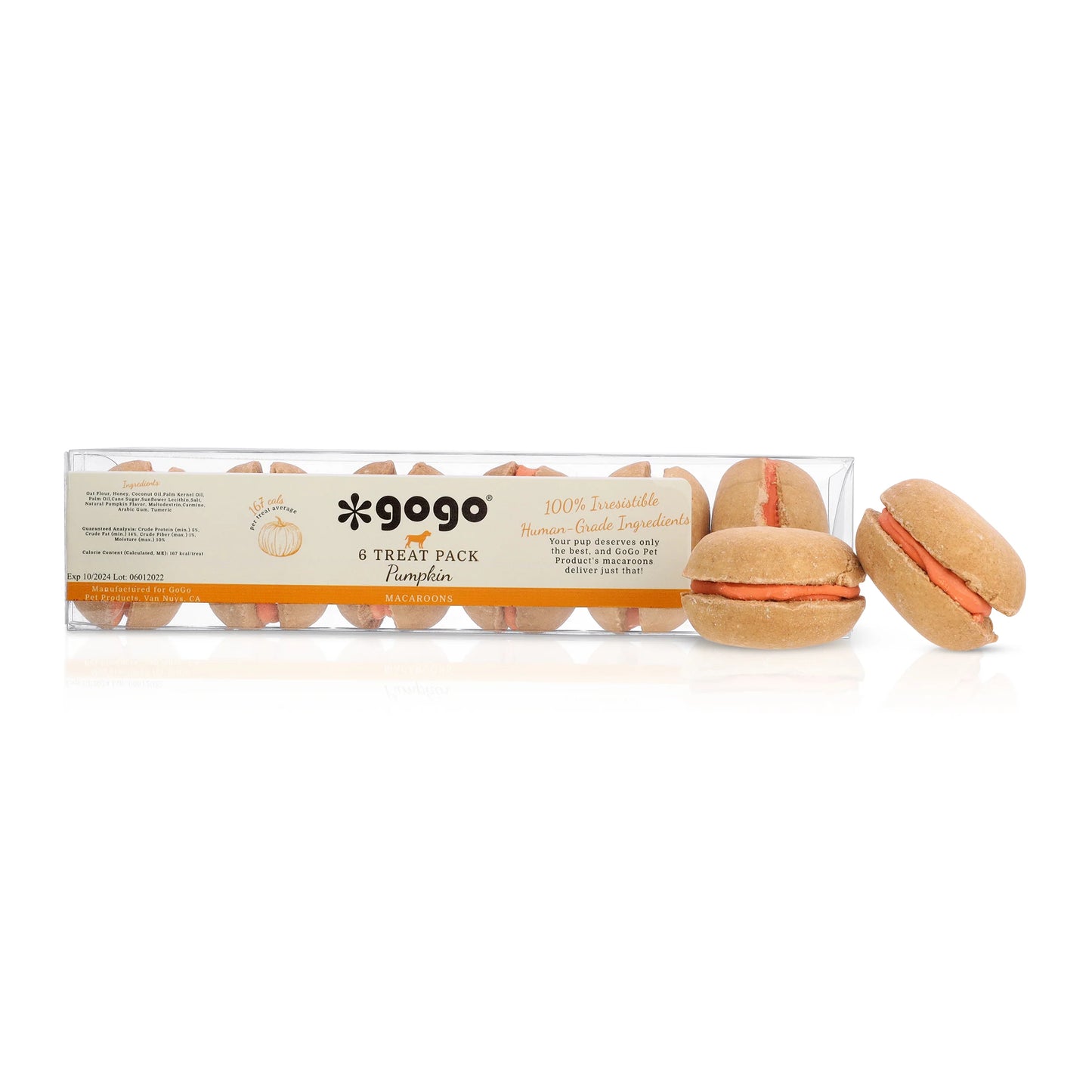 GoGo Treat Pet Macaroons - 6 Pack