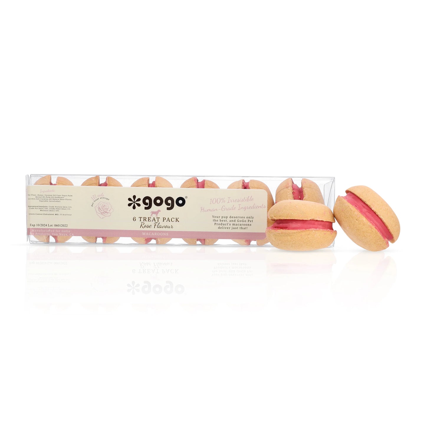 GoGo Treat Pet Macaroons - 6 Pack