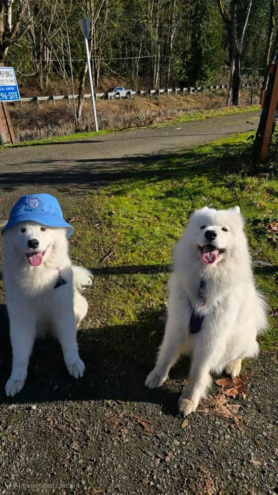 Embroidered 3 Sides Samoyed Cute Hat – Adorable and Playful