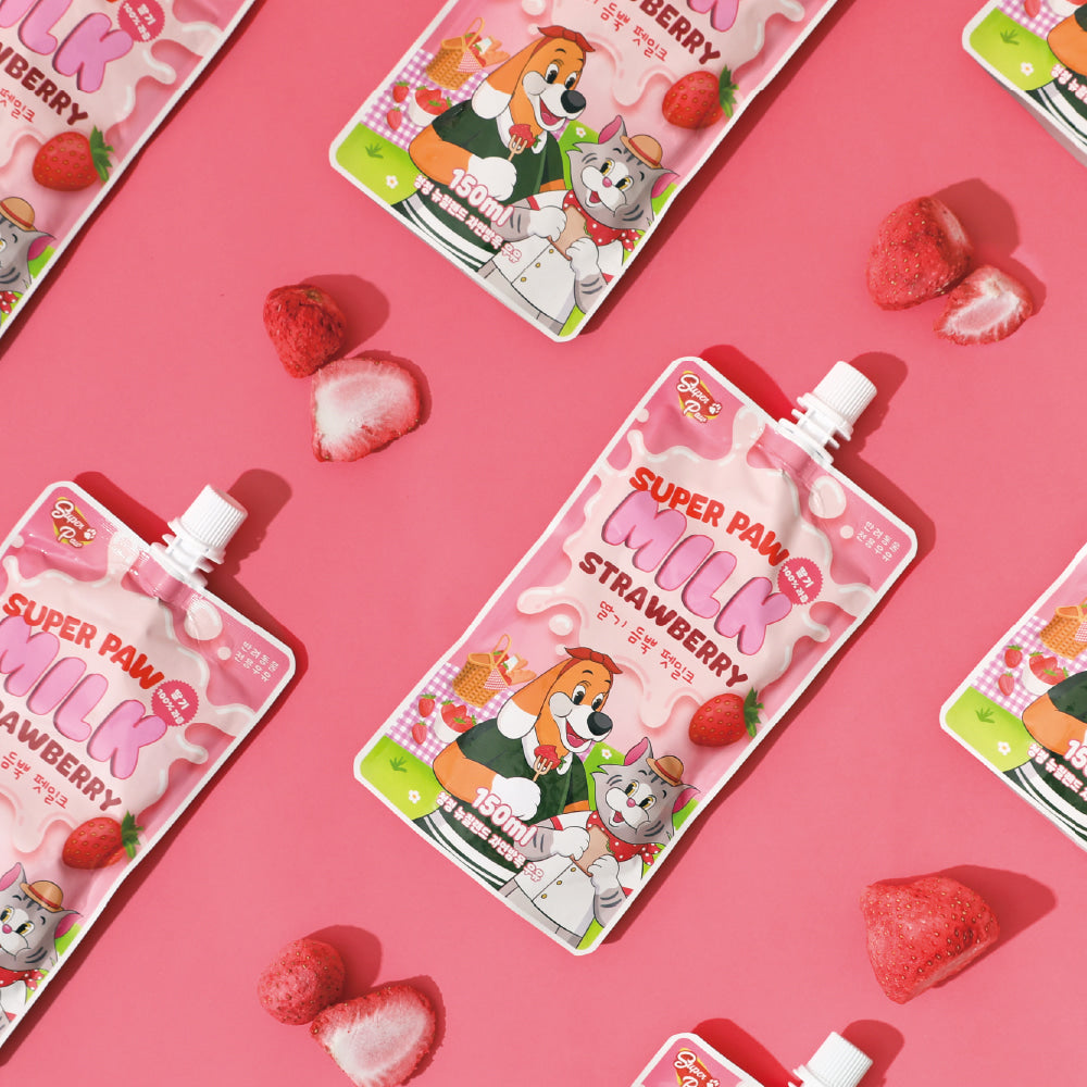 Super Paw Milk Strawberry for Dog and Cat