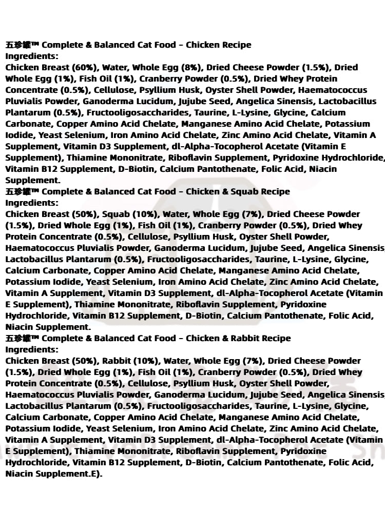 RANOVA Complete Cat Food Cans – Chicken, Pigeon & Rabbit Formula