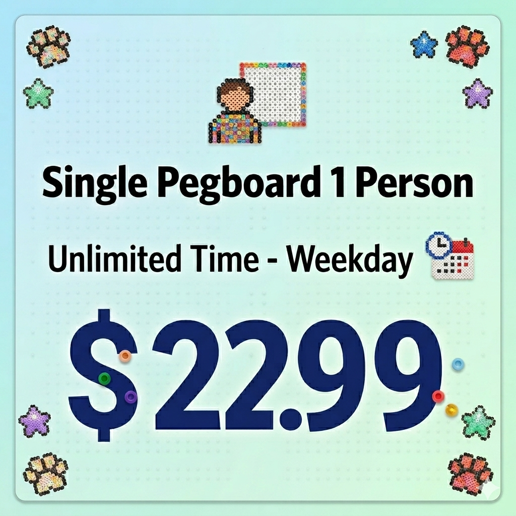 Perler Beads Activity - Single Board(Unlimited Time)