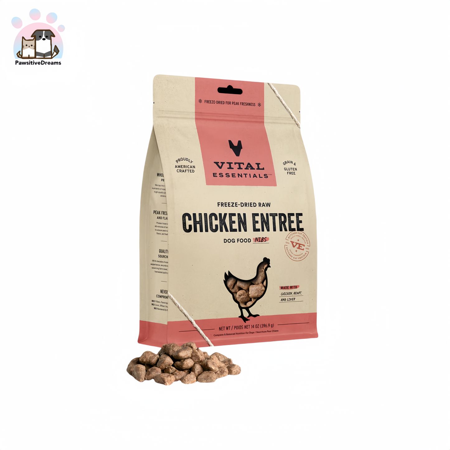 Freeze-Dried Raw Mini Nibs Dog Food