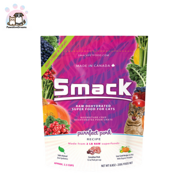 Smack Raw Dehydrate Purrfect Pork Super Cat Food