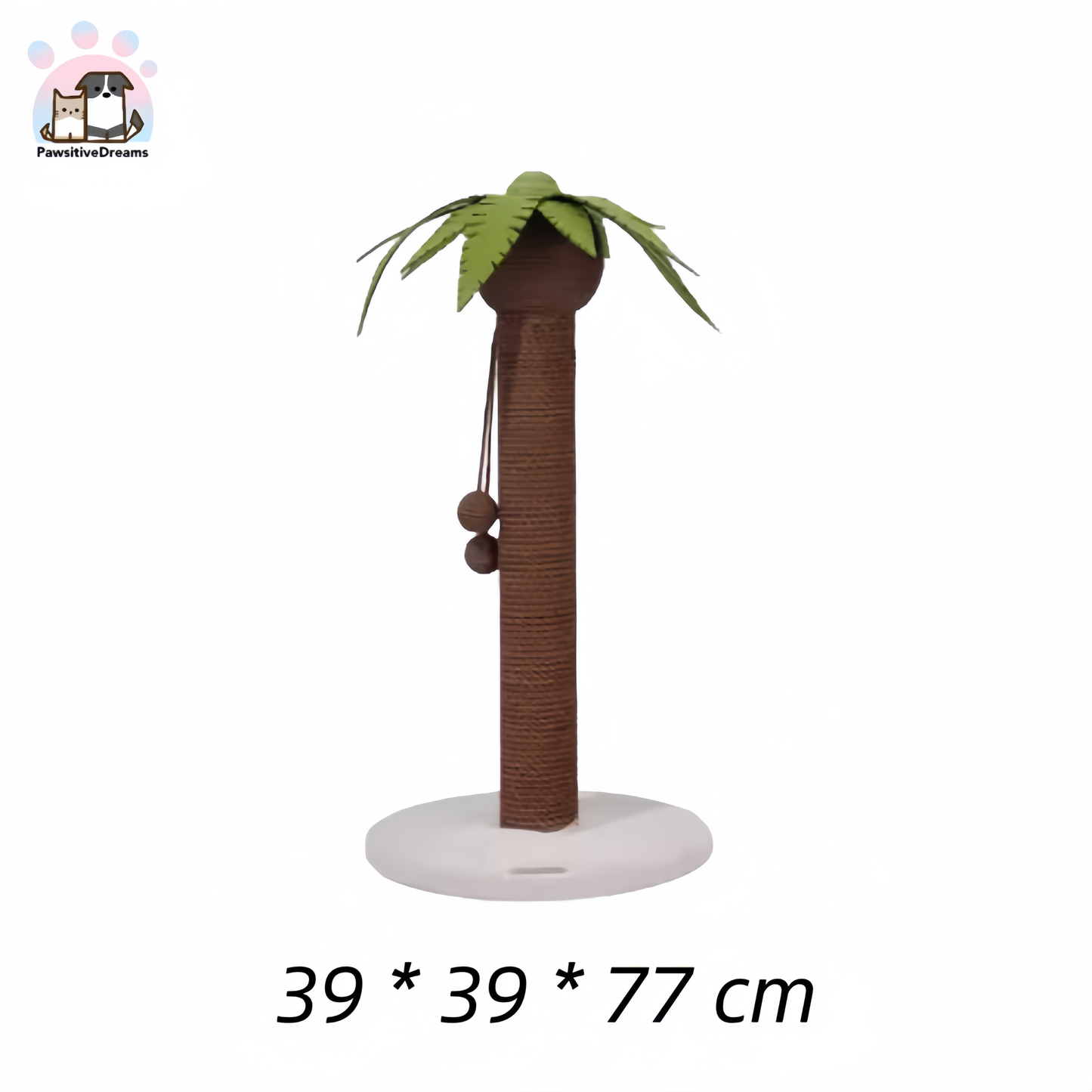 ZEZE Coconut Tree Cat Scratching Post - Pawsitive Dreams