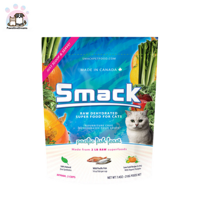 Smack Raw Dehydrate Pacific Fish Feast Super Cat Food