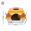 Hamburger Cartoon Shape Cat House and Scratching Board For Cats - Pawsitive Dreams