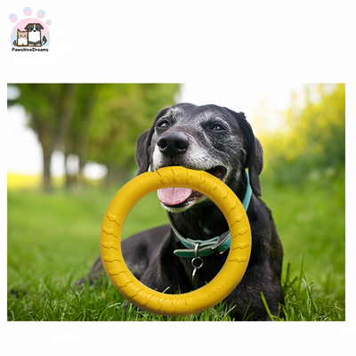 EVA Ball Frisbee Dog Toy, Chewable Dental Cleaning Training Interactive Dog Toy - Pawsitive Dreams