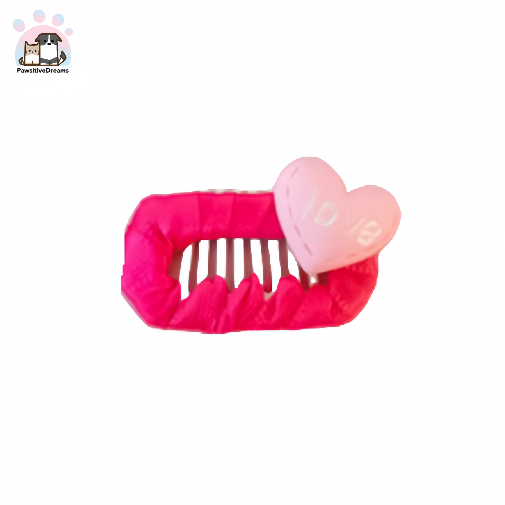 MeowSix DIY Handmade Heart Pattern Dog Mini Hair Clip For Puppy, Small Dog - Pawsitive Dreams