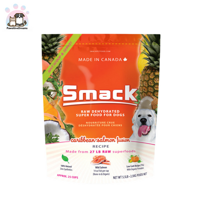 Smack Raw Dehydrate Caribbean-Salmon Fusion Super Dog Food