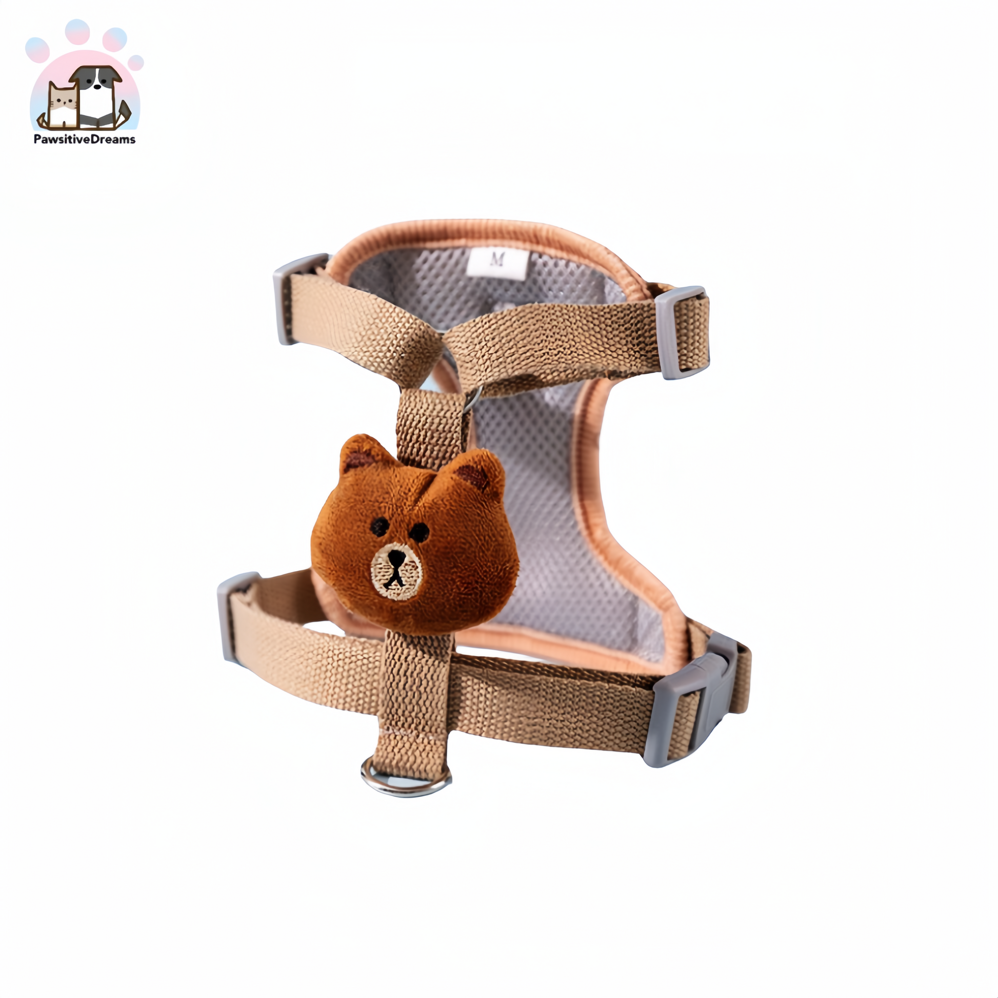 Carton Cute Animal Harness and Leash, Escape-Proof Design For Dog and Cat - Pawsitive Dreams