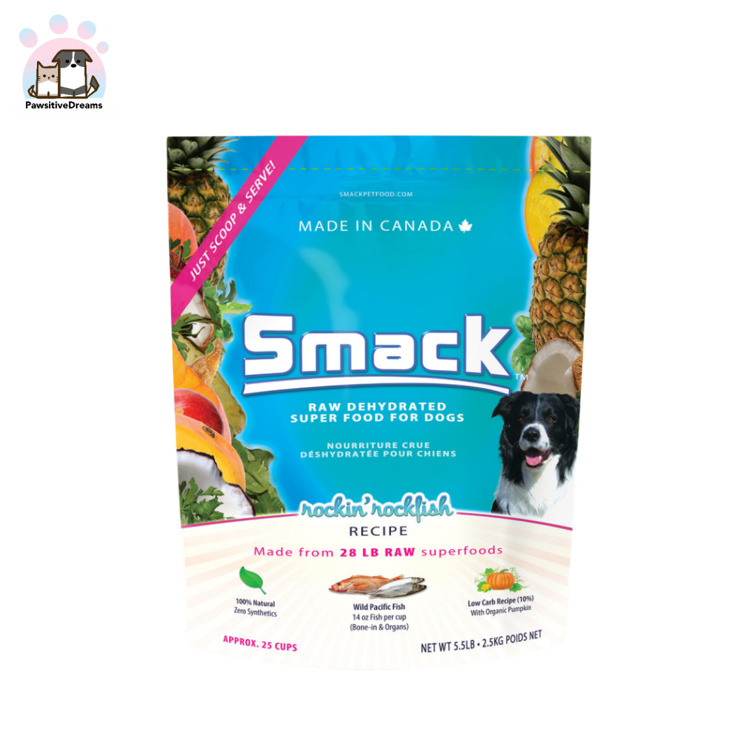 Smack Raw Dehydrate Rockin' Rockfish Super Dog Food