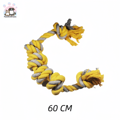 Cotton Rope Six-Knot Toy for Medium to Large Dogs - Durable Dog Chew Toys - Pawsitive Dreams