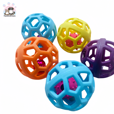 Hollow Ball TPR Rubber Ball For Cat and Dog, Size 3.54 inches - Pawsitive Dreams