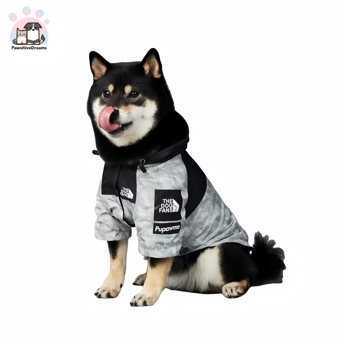 Luka Windproof and Waterproof Rain Jacket for Medium to Large Dogs - Pawsitive Dreams