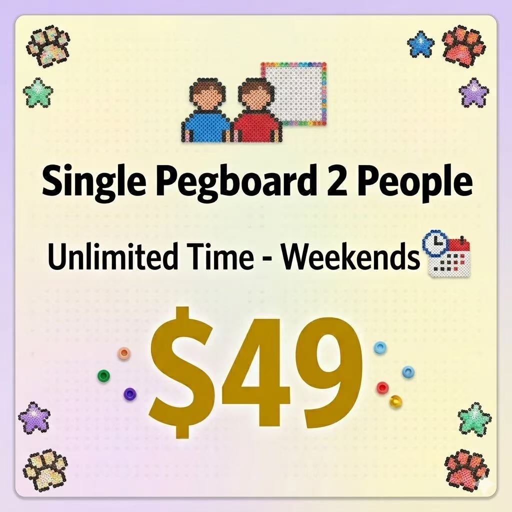 Perler Beads Activity - Single Board(Unlimited Time)