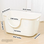 Butter Litter Box XL Set | Extra Large Litter Box with Accessories