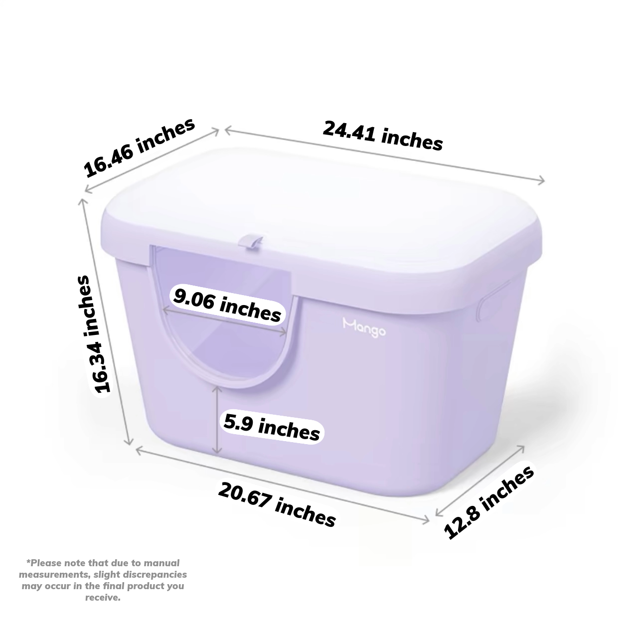 Butter Litter Box XL Set | Extra Large Litter Box with Accessories