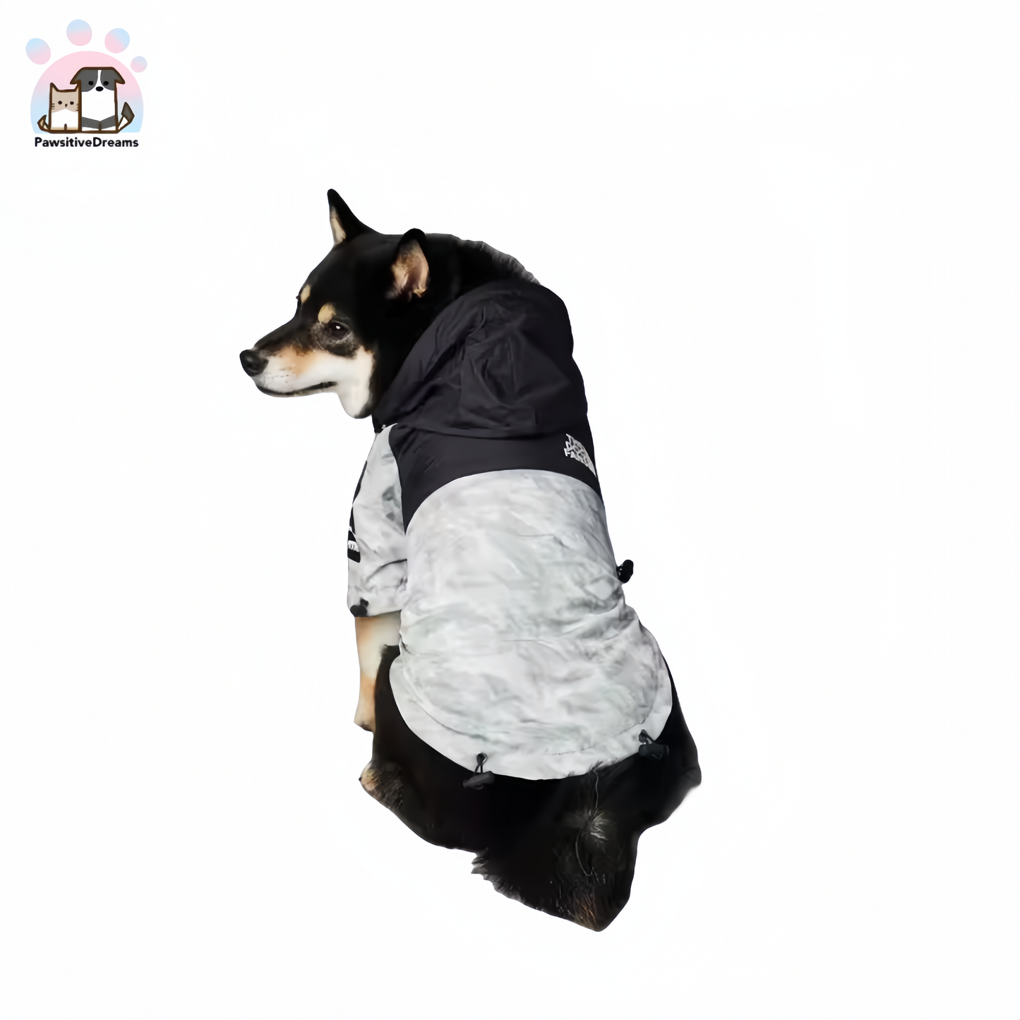 Luka Windproof and Waterproof Rain Jacket for Medium to Large Dogs - Pawsitive Dreams