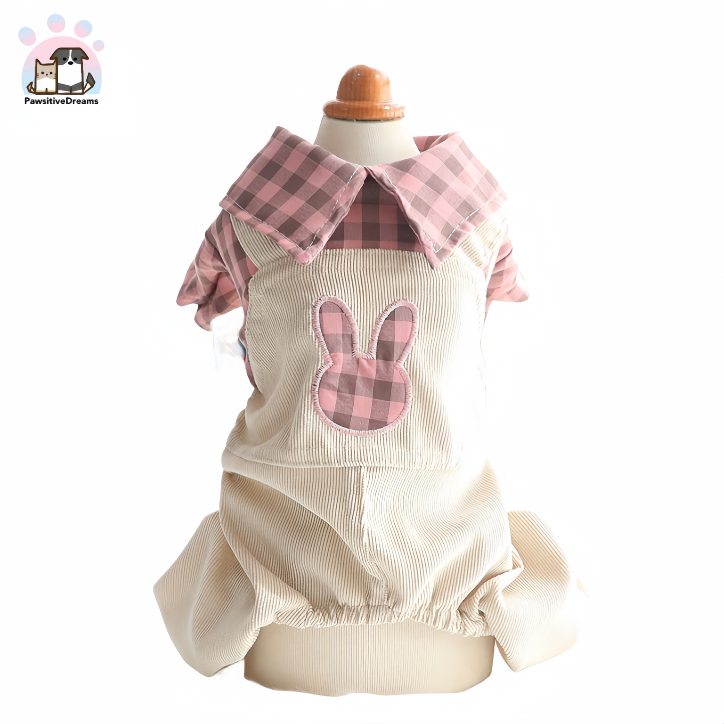 Accope Cotton Suspender Plaid Shirt For Cat & Small Dog - Pawsitive Dreams