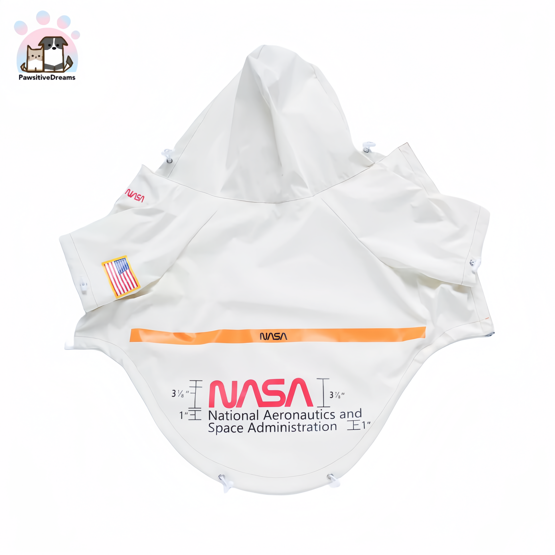 Luka NASA Windproof and Waterproof Rain Jacket for Medium to Large Dogs - Pawsitive Dreams