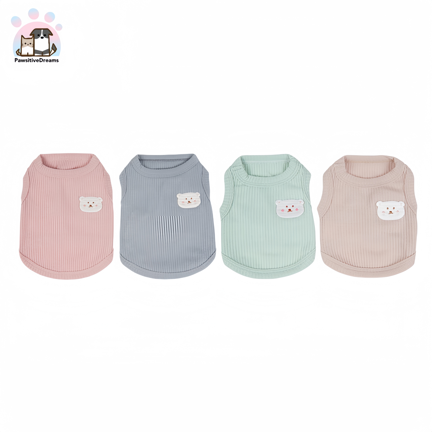 Teddy Bear Summer Clothing for Cats and Dogs