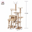 Lechong Morden Wooden Extra Large Multi-Level Cat Tree With Cat Scratching Posts, Stairs, Ball - Pawsitive Dreams