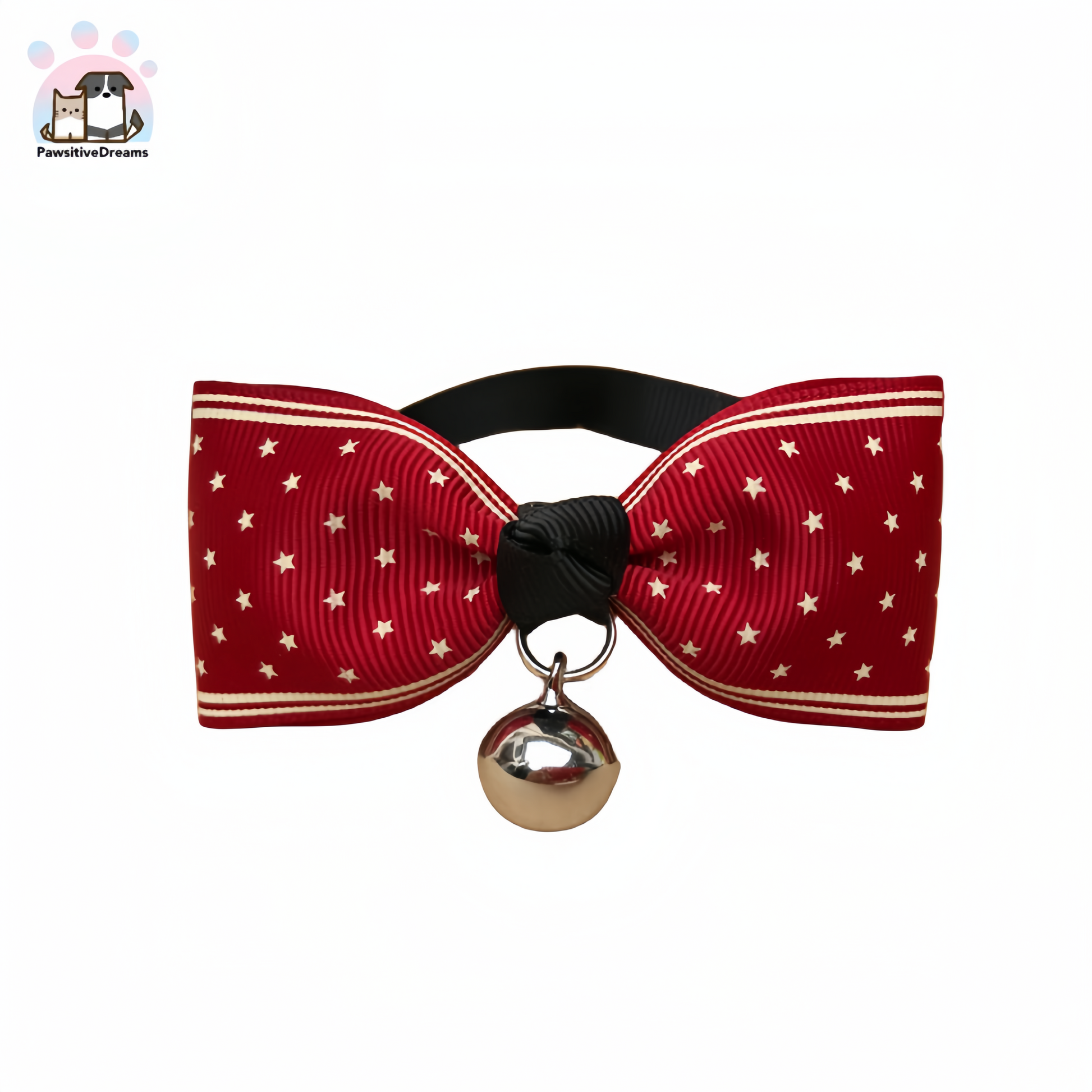 Hanbeibei Handmade Polyester Bow Tie With Bell For Cat and Dog - Pawsitive Dreams