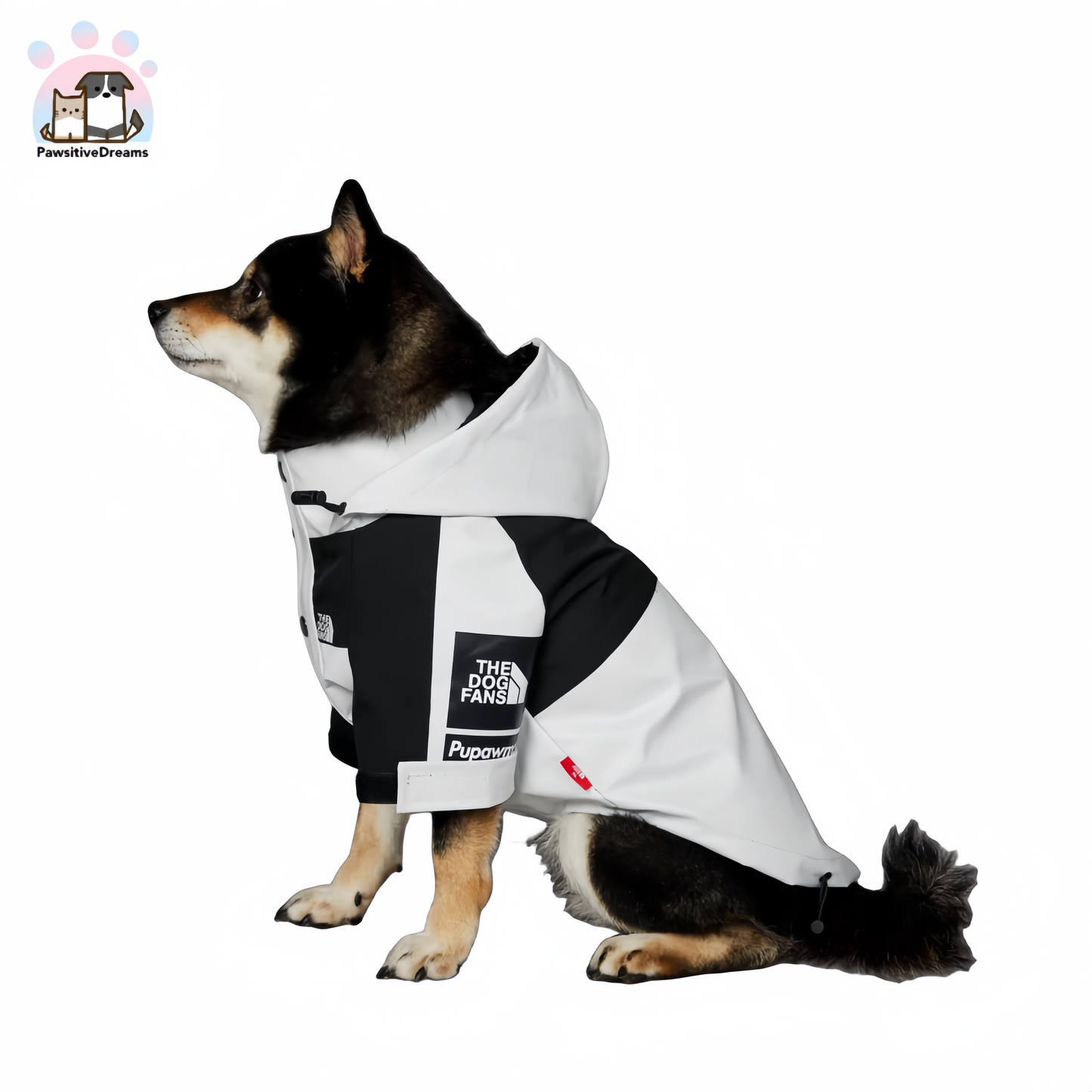 Luka Windproof and Waterproof Rain Jacket for Medium to Large Dogs - Pawsitive Dreams