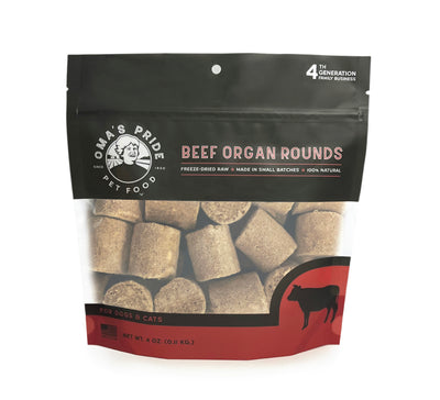 Beef Organ Rounds 4 oz