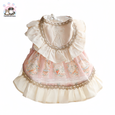 Accope Lolita Princess Dress With Leash Ring For Cat & Small Dog - Pawsitive Dreams