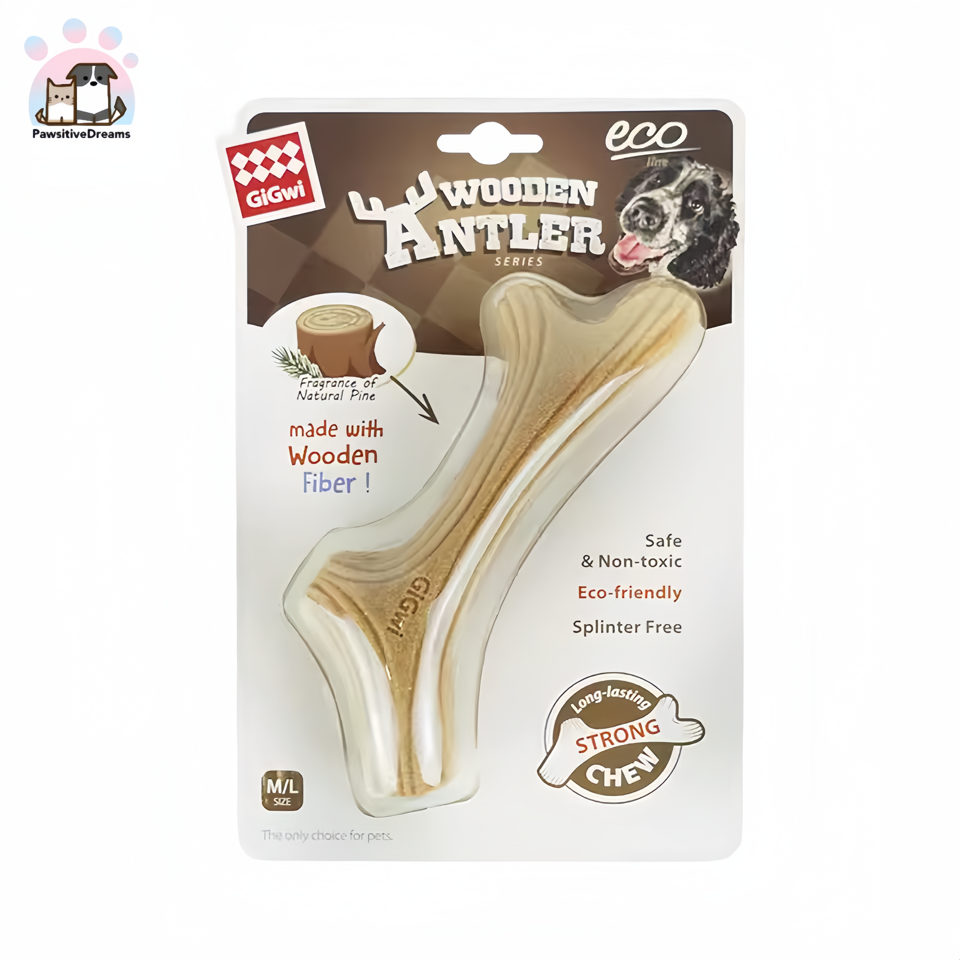 Deer Antler Chew Toy for Puppies - Durable Bite-Resistant Dog Toy - Pawsitive Dreams