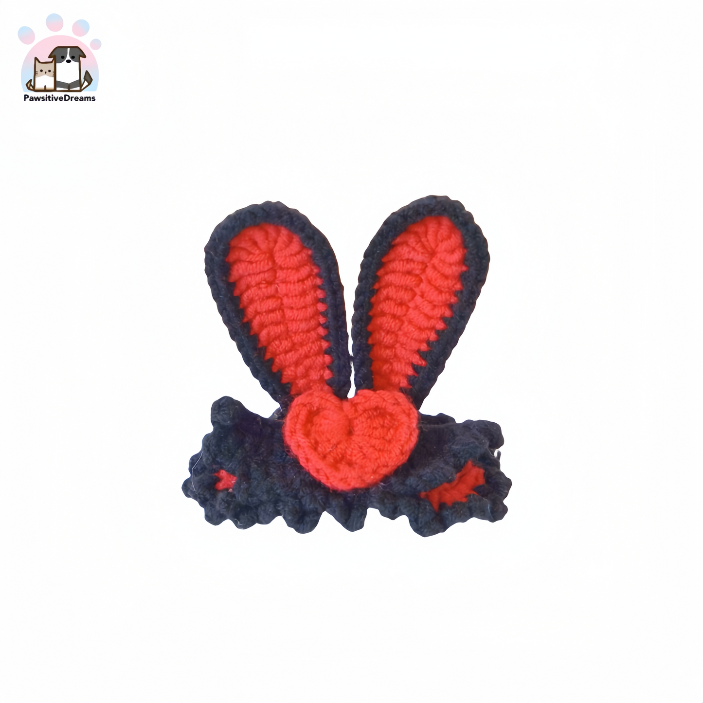 DIY Handmade Knitted Cotton Cute Bunny Ear Dog Hair Clip For Medium, Large Dog and Parent - Pawsitive Dreams