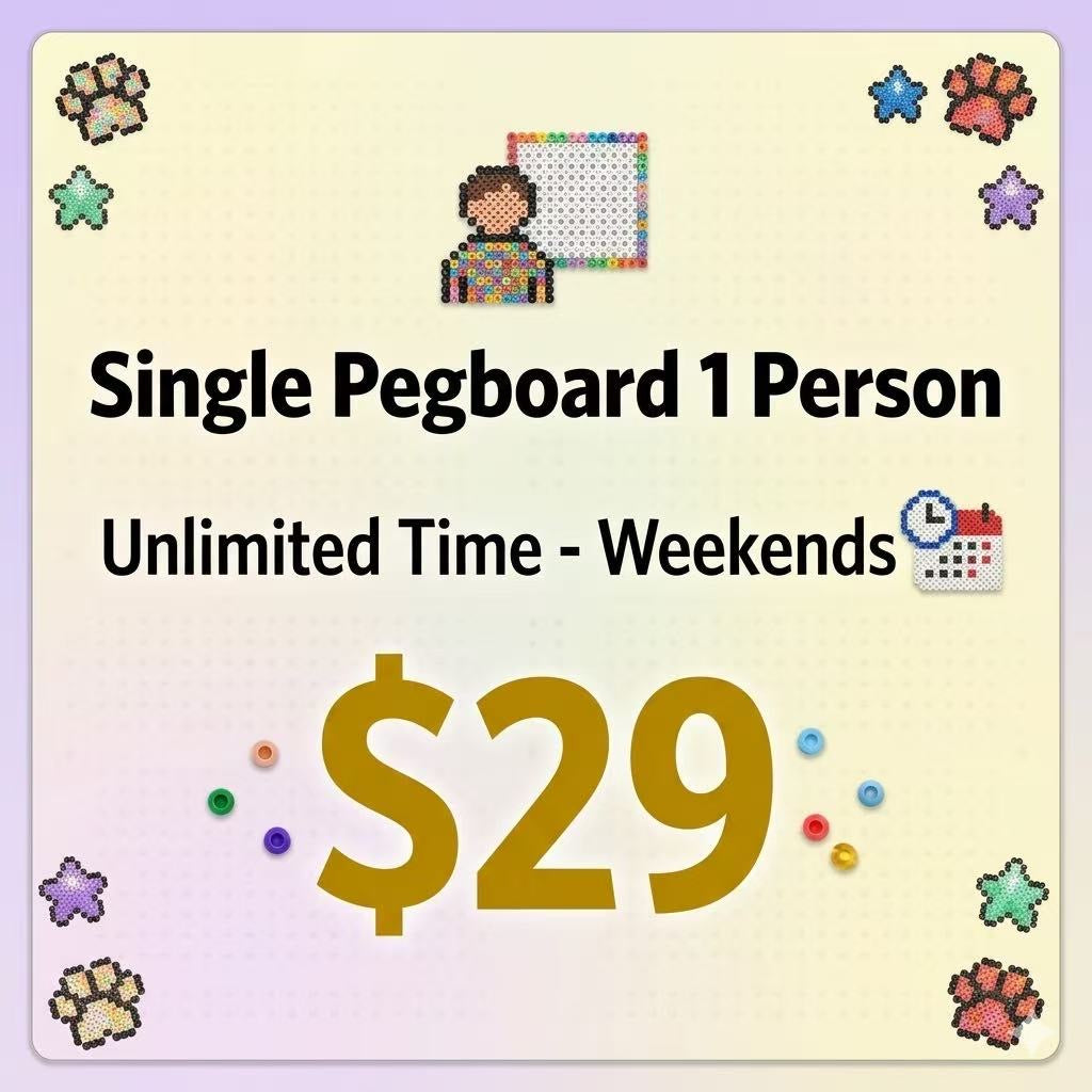 Perler Beads Activity - Single Board(Unlimited Time)