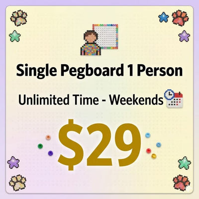 Perler Beads Activity - Single Board(Unlimited Time)
