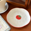 Cute Tomato-Shaped Ceramic Cat Plate