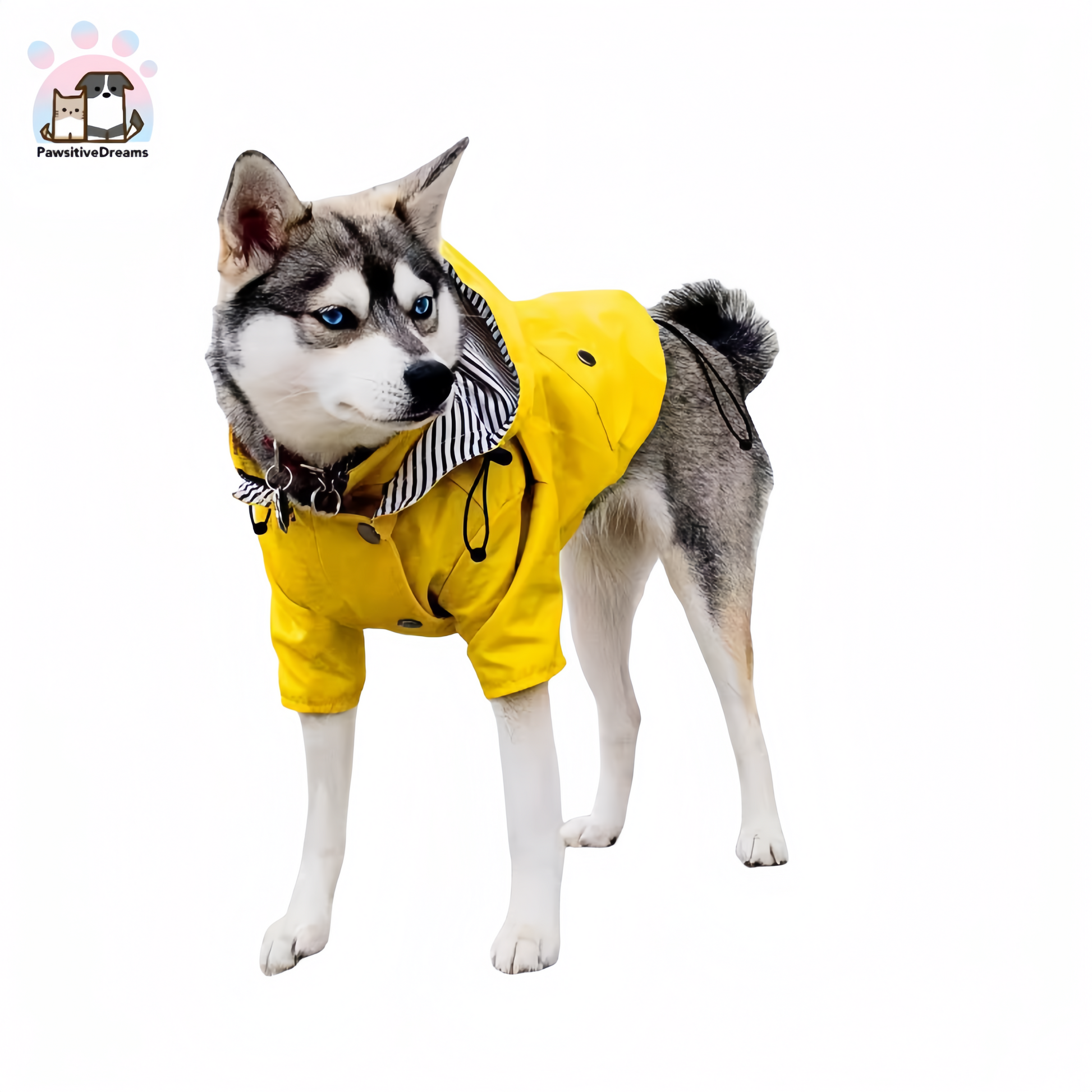 Luka British Style Windproof and Waterproof Rain Jacket for Medium to Large Dogs - Pawsitive Dreams