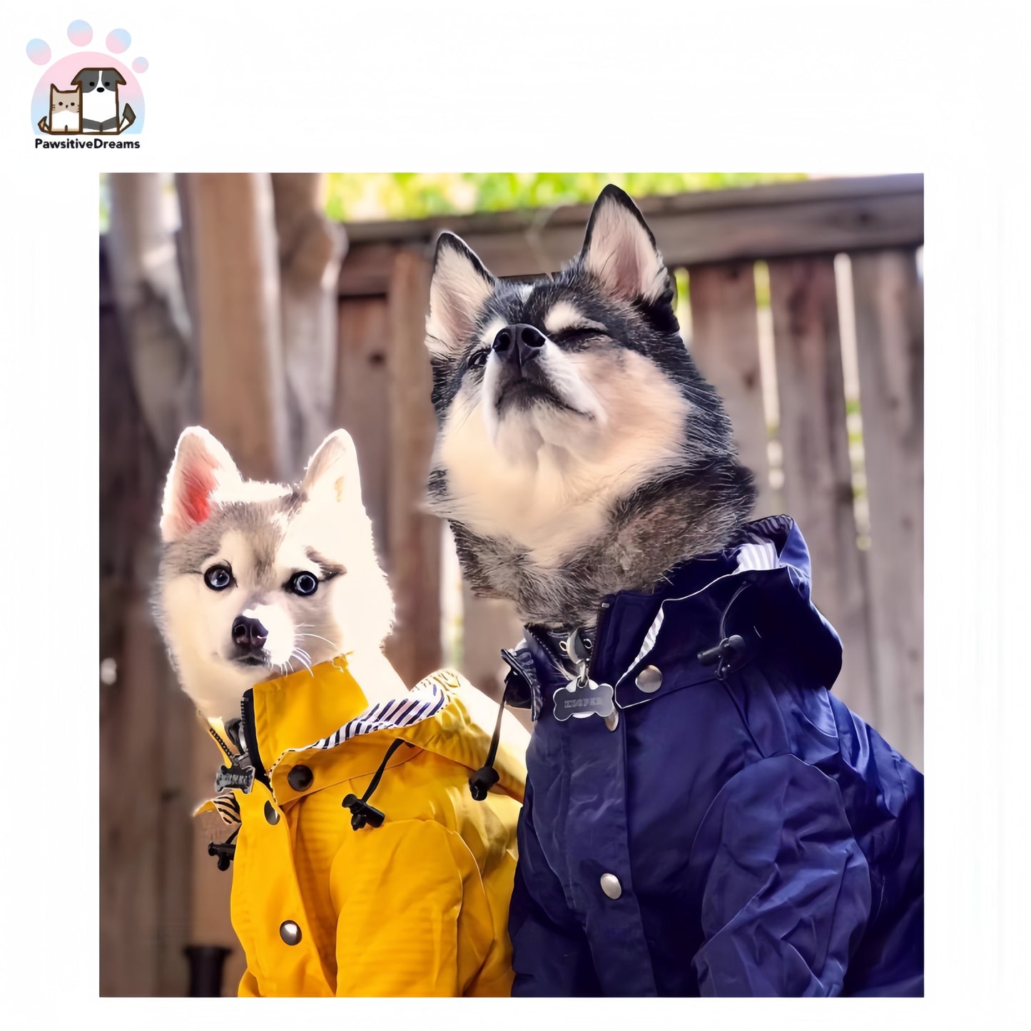 Luka British Style Windproof and Waterproof Rain Jacket for Medium to Large Dogs - Pawsitive Dreams