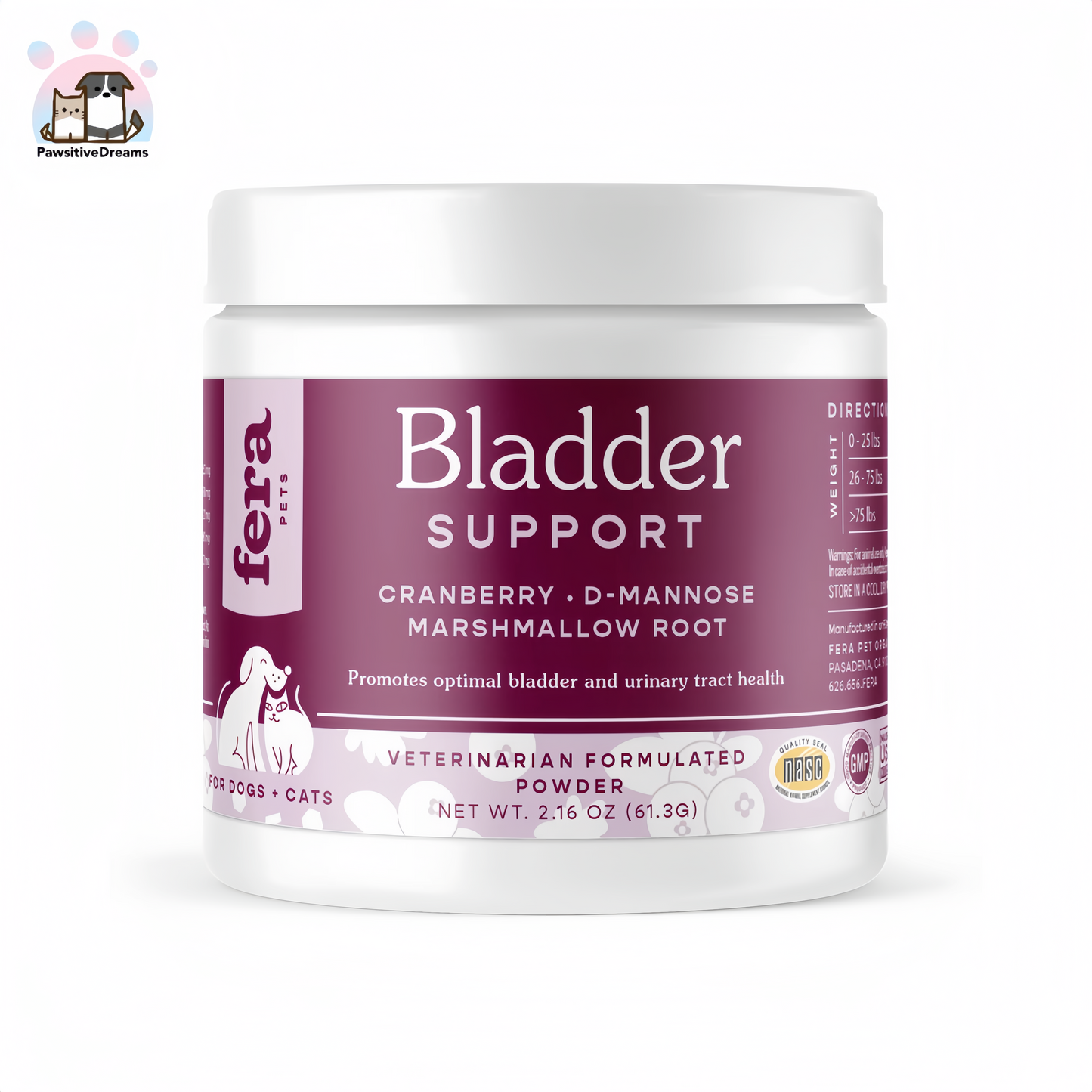 Fera Bladder Support for Dogs and Cats