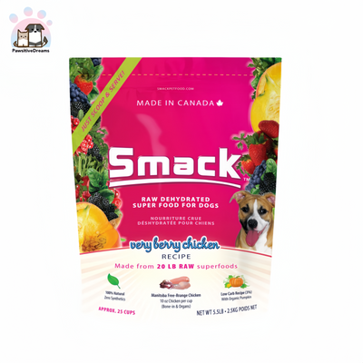 Smack Raw Dehydrate Very Berry Chicken Super Dog Food