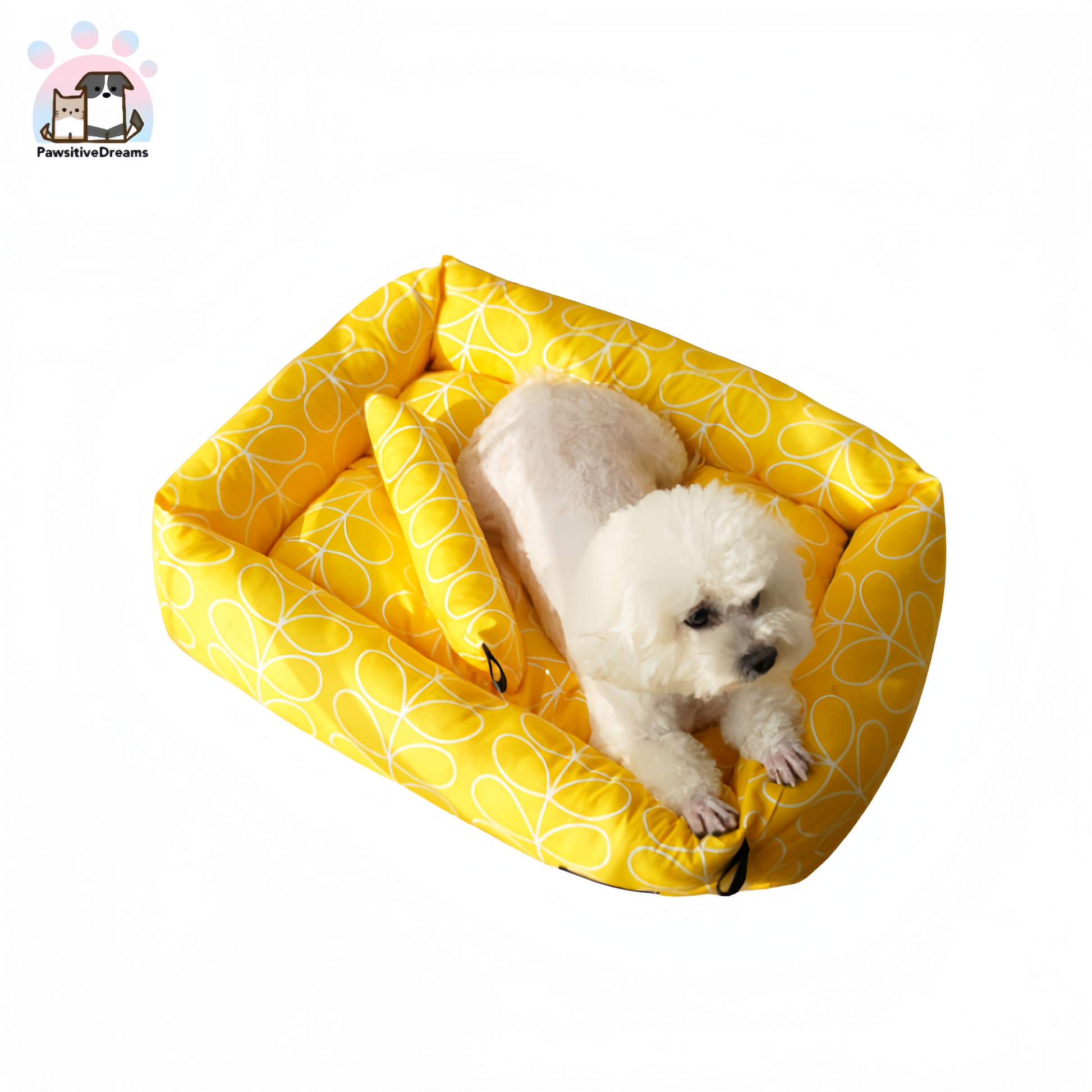 Seasonal Geometric Patterns Rectangular Bolster Cat & Dog Beds - Pawsitive Dreams