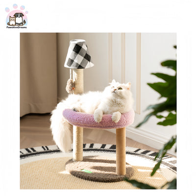 MewooFun Lamp Cat Tree With Scratching Post And Bed, Two-Floor Structure - Pawsitive Dreams