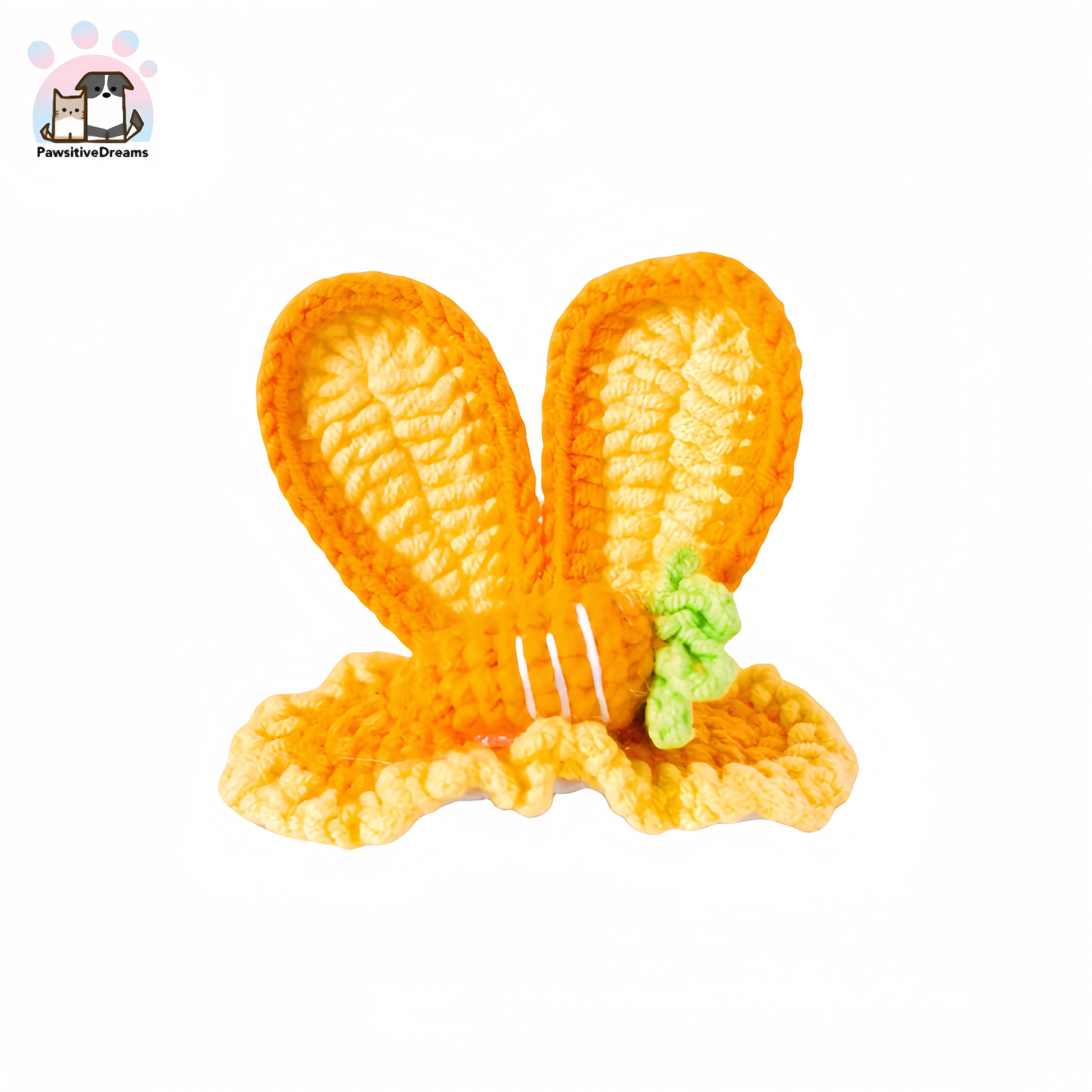 DIY Handmade Knitted Cotton Cute Bunny Ear Dog Hair Clip For Medium, Large Dog and Parent - Pawsitive Dreams