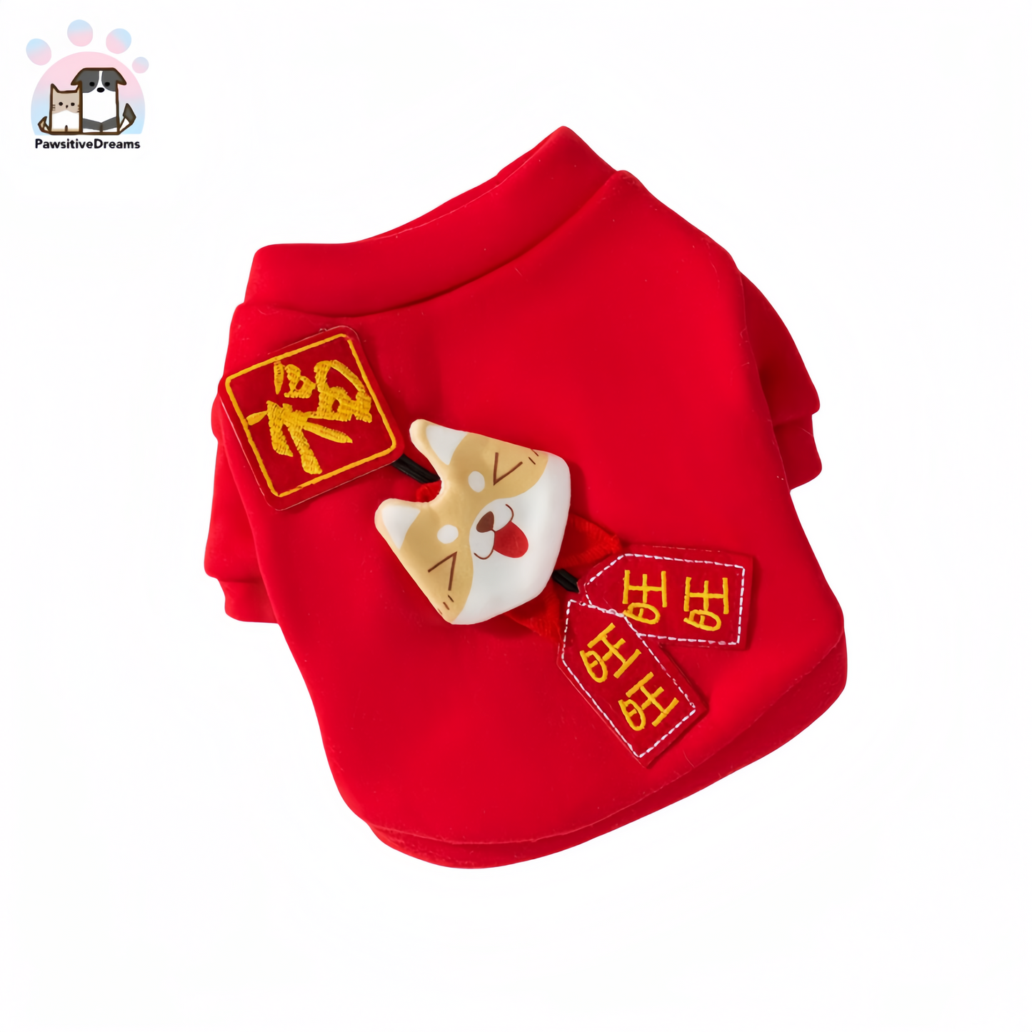 Hipidog Chinese Traditional Style Sweater For Cat & Small Dog - Pawsitive Dreams