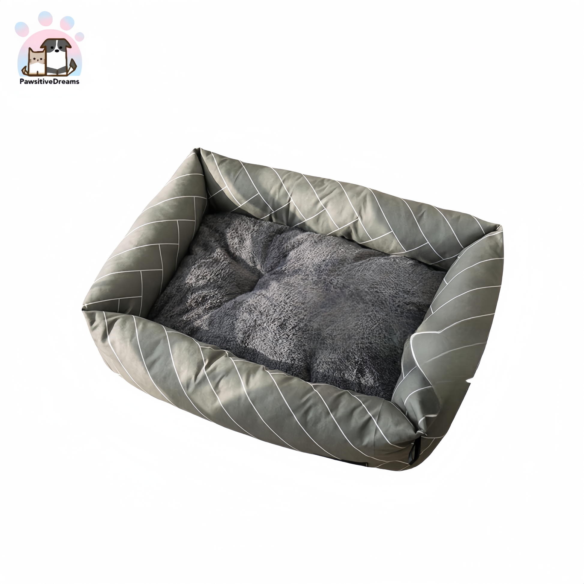 Seasonal Geometric Patterns Rectangular Bolster Cat & Dog Beds - Pawsitive Dreams