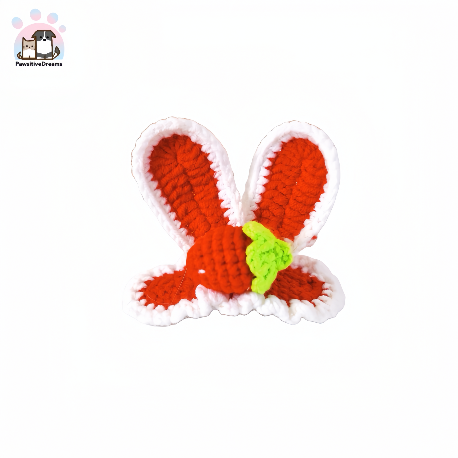 DIY Handmade Knitted Cotton Cute Bunny Ear Dog Hair Clip For Medium, Large Dog and Parent - Pawsitive Dreams