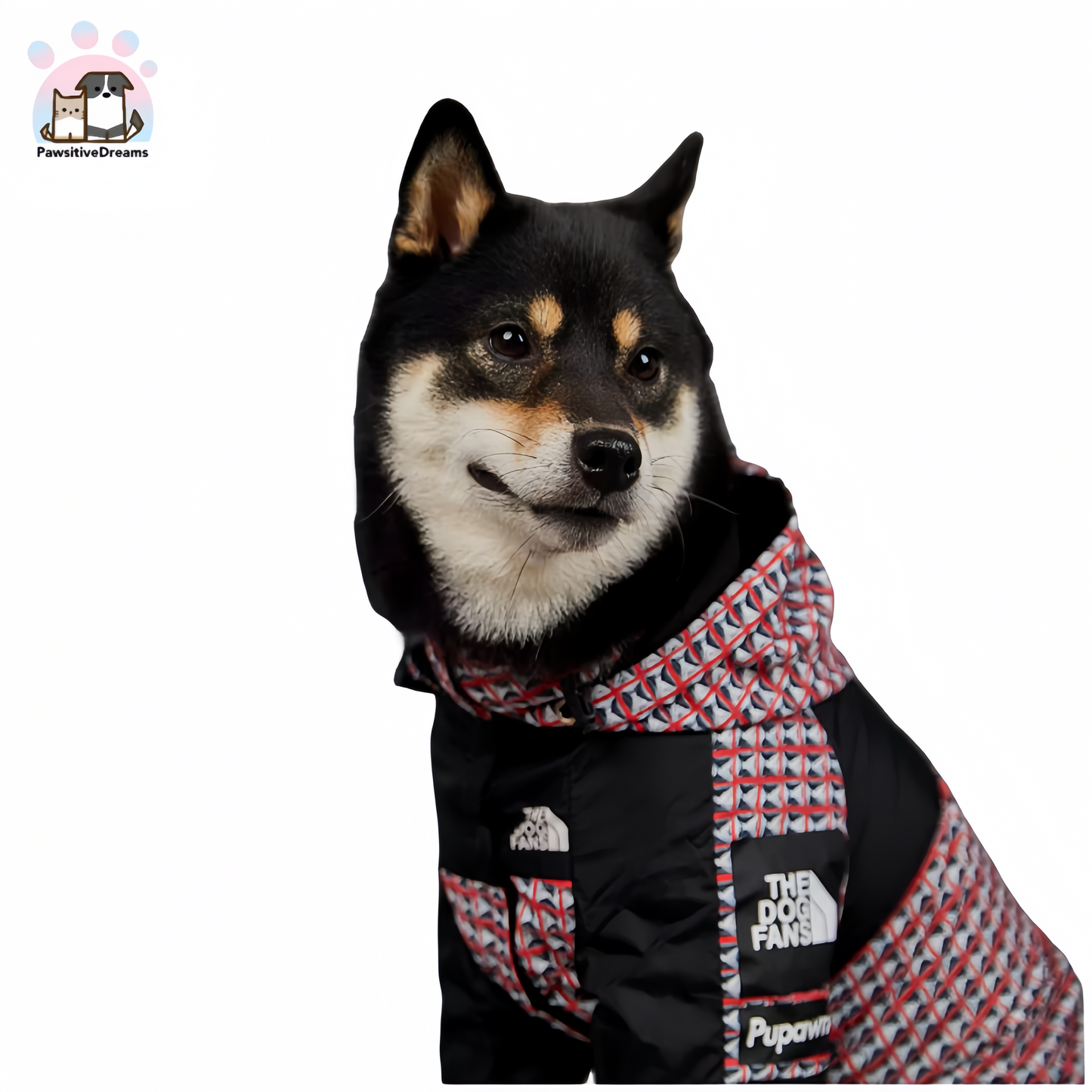 Luka Rivet Pattern Windproof and Waterproof Jacket for Medium to Large Dogs - Pawsitive Dreams